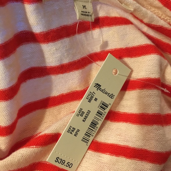 Madewell fluffer sleeve tee shirt Yorktown NWT - Picture 6 of 6